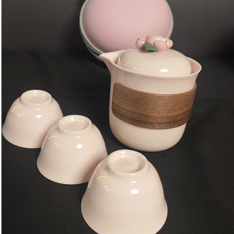 亚鑫闪购福利旅行茶具捏花f586