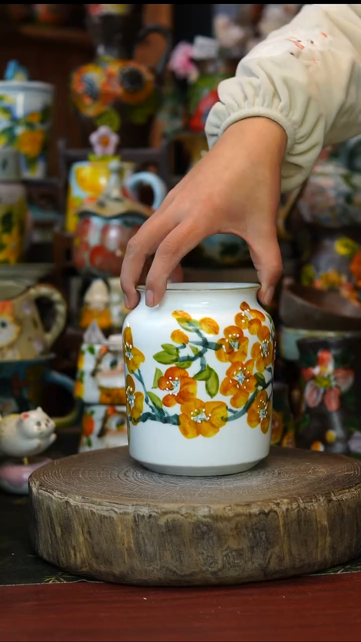 陶瓷217景德镇手工手绘釉下彩