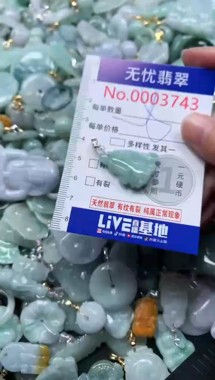 颈饰未镶嵌翡翠3743