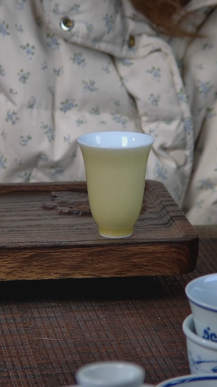 【闪购商品】折葵非器手工手绘黄闻香杯