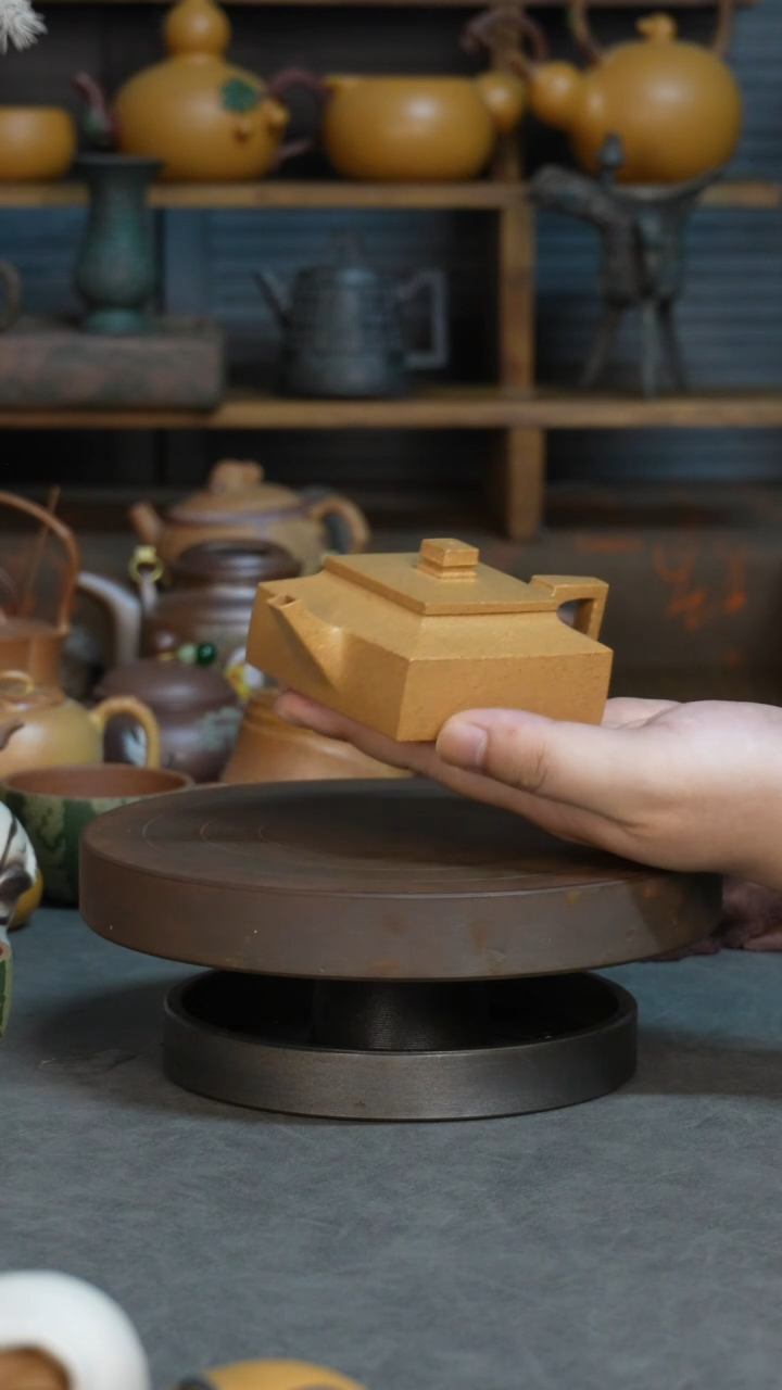 紫砂1紫砂作品方器紫砂壶