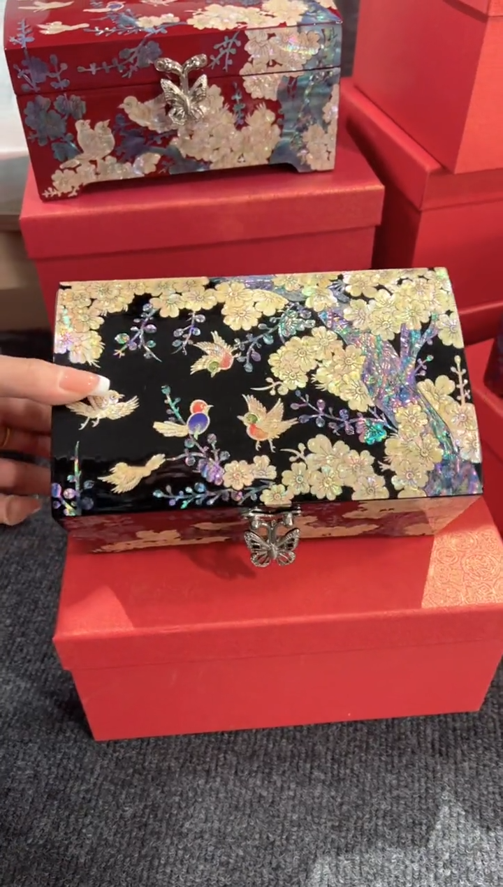 【闪购商品】绒布底福利款不退不换·弘贝雅螺钿漆器