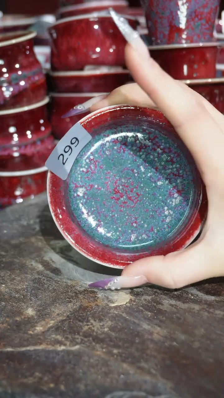 摆件陶精品窑变钧瓷茶器