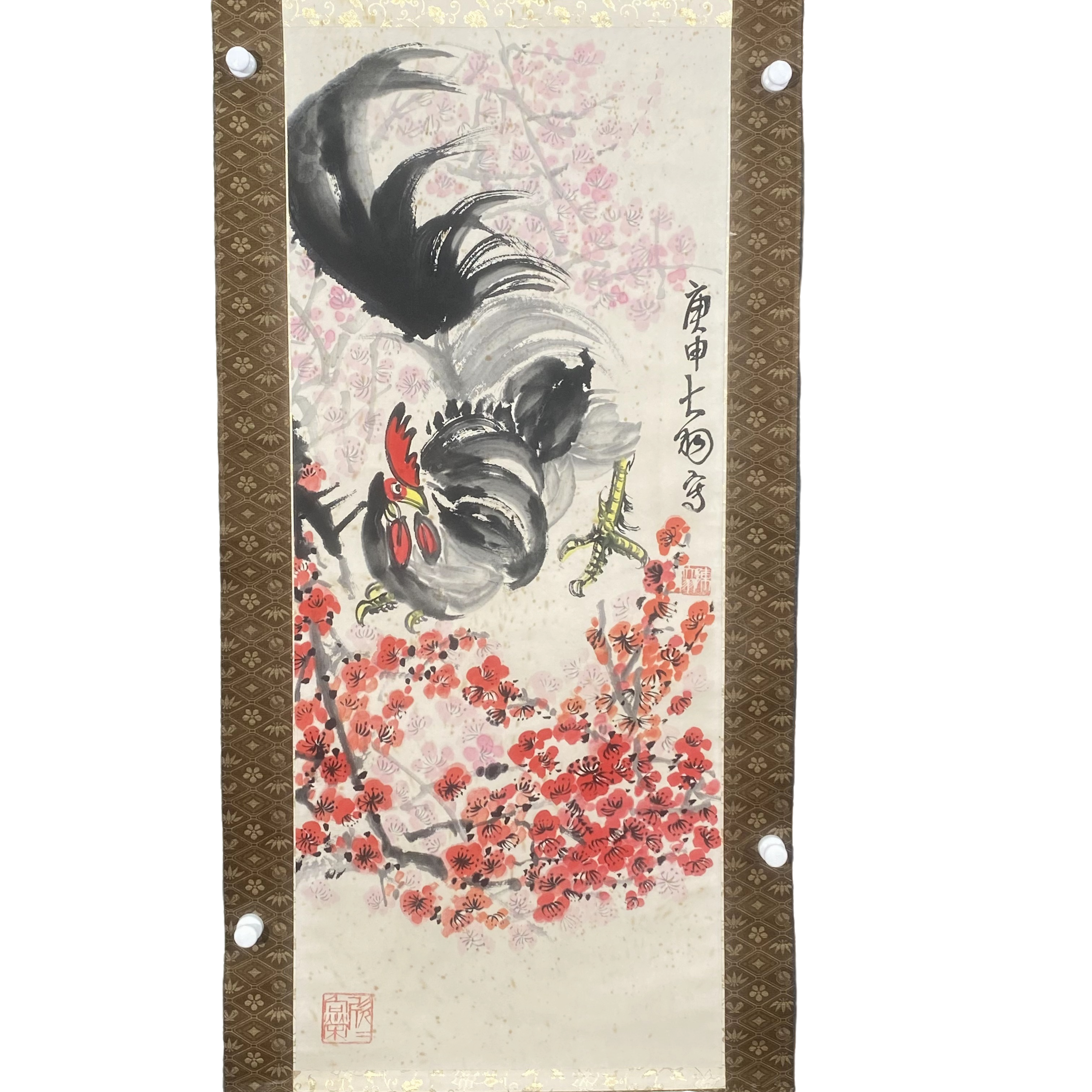 Q053/陈大羽/金鸡报晓/98*40