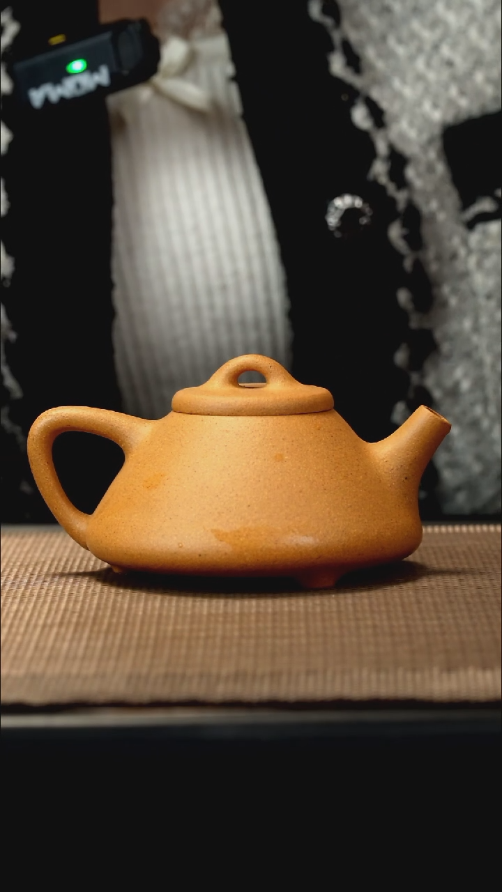 紫砂茶盏黄金段子冶135CC