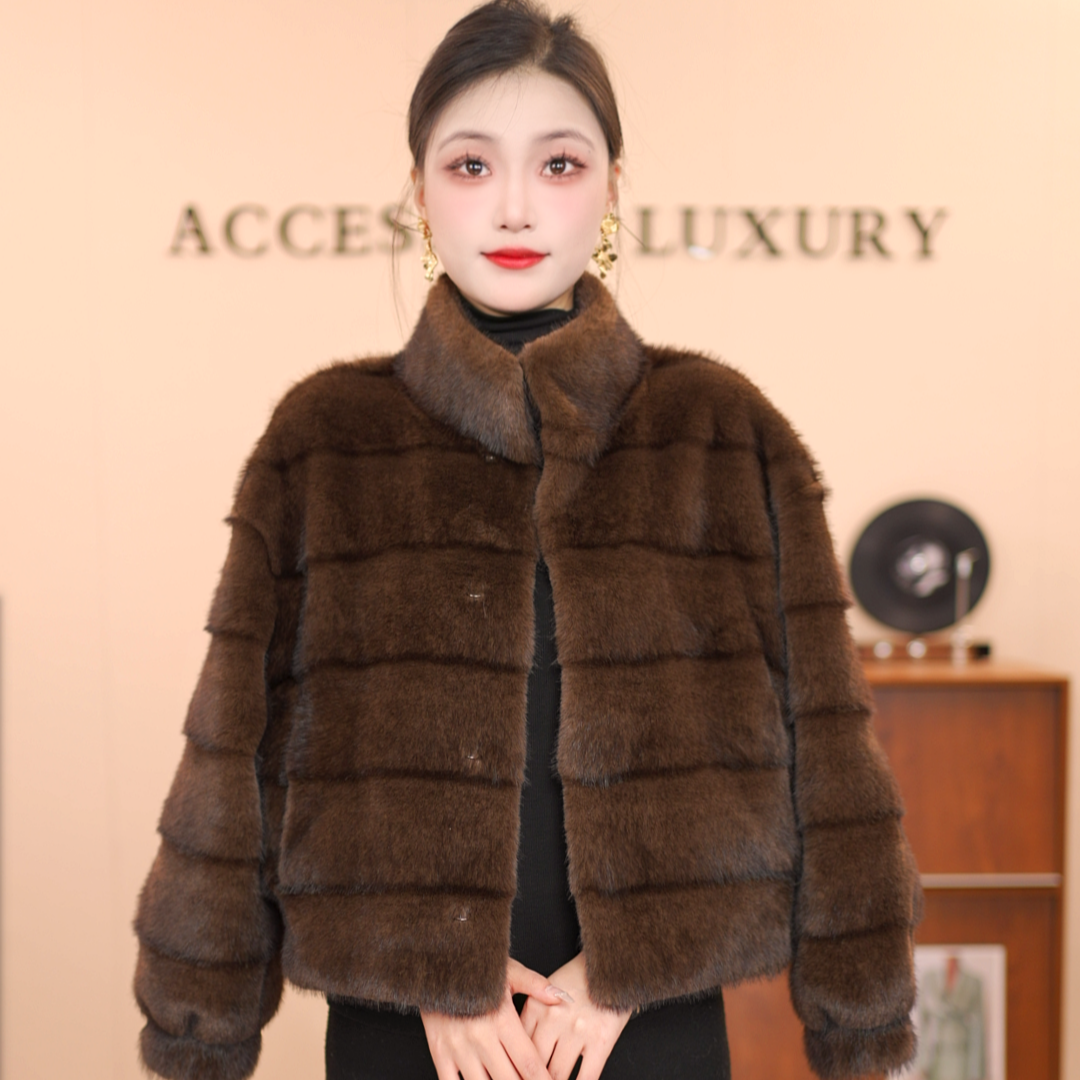 【正品】新款北极貂超大毛领保暖外套8911 SY