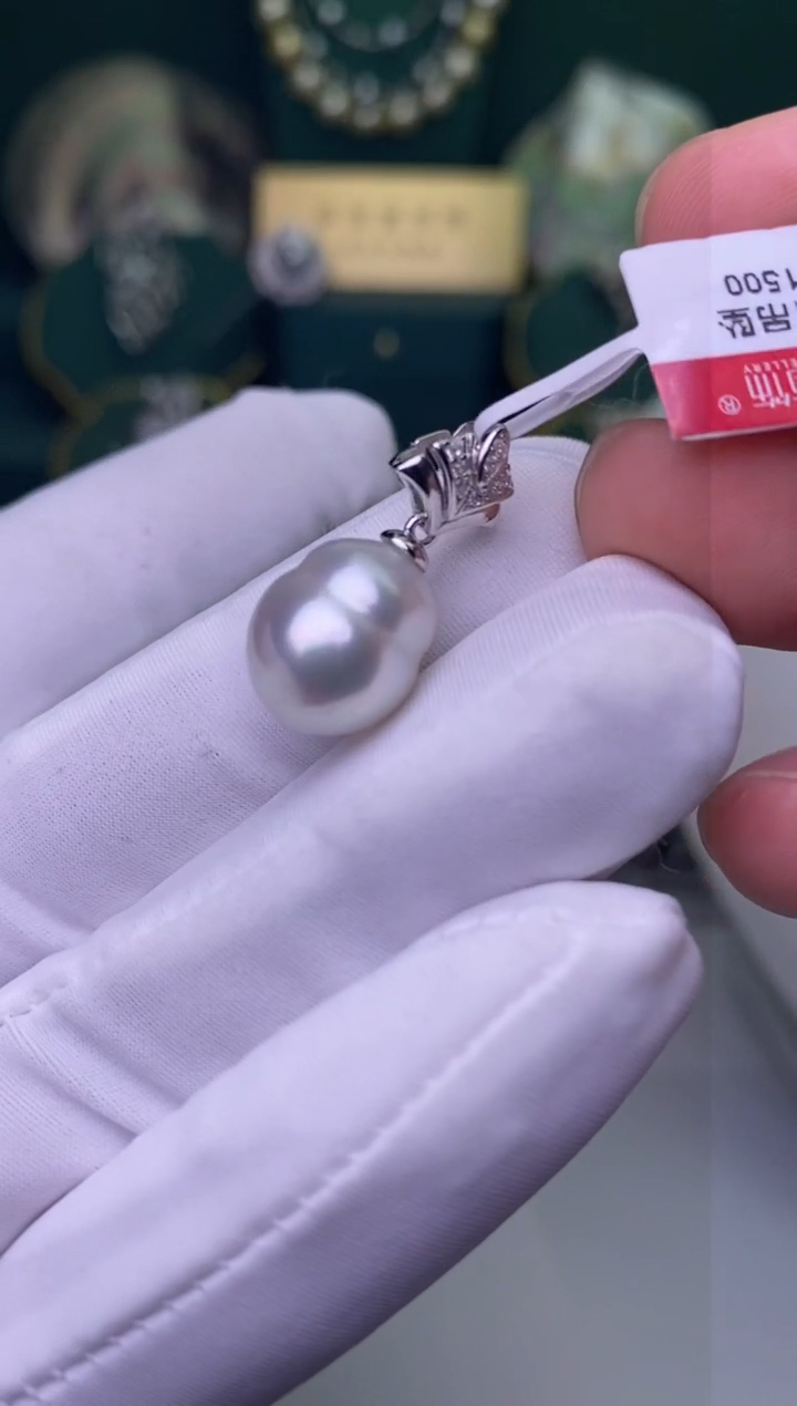 【闪购商品】海水珍珠颈饰银S925镶嵌11-12