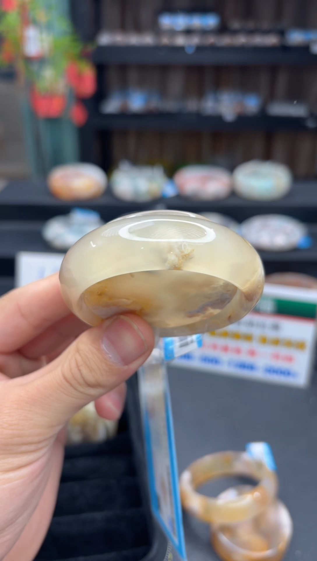 【闪购商品】石英质玉手镯未镶嵌209（54圈赠送镯心）