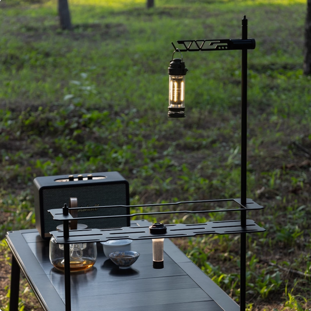 时空露营IGT框架桌专用置物架CNC切割铝合金阳极氧化