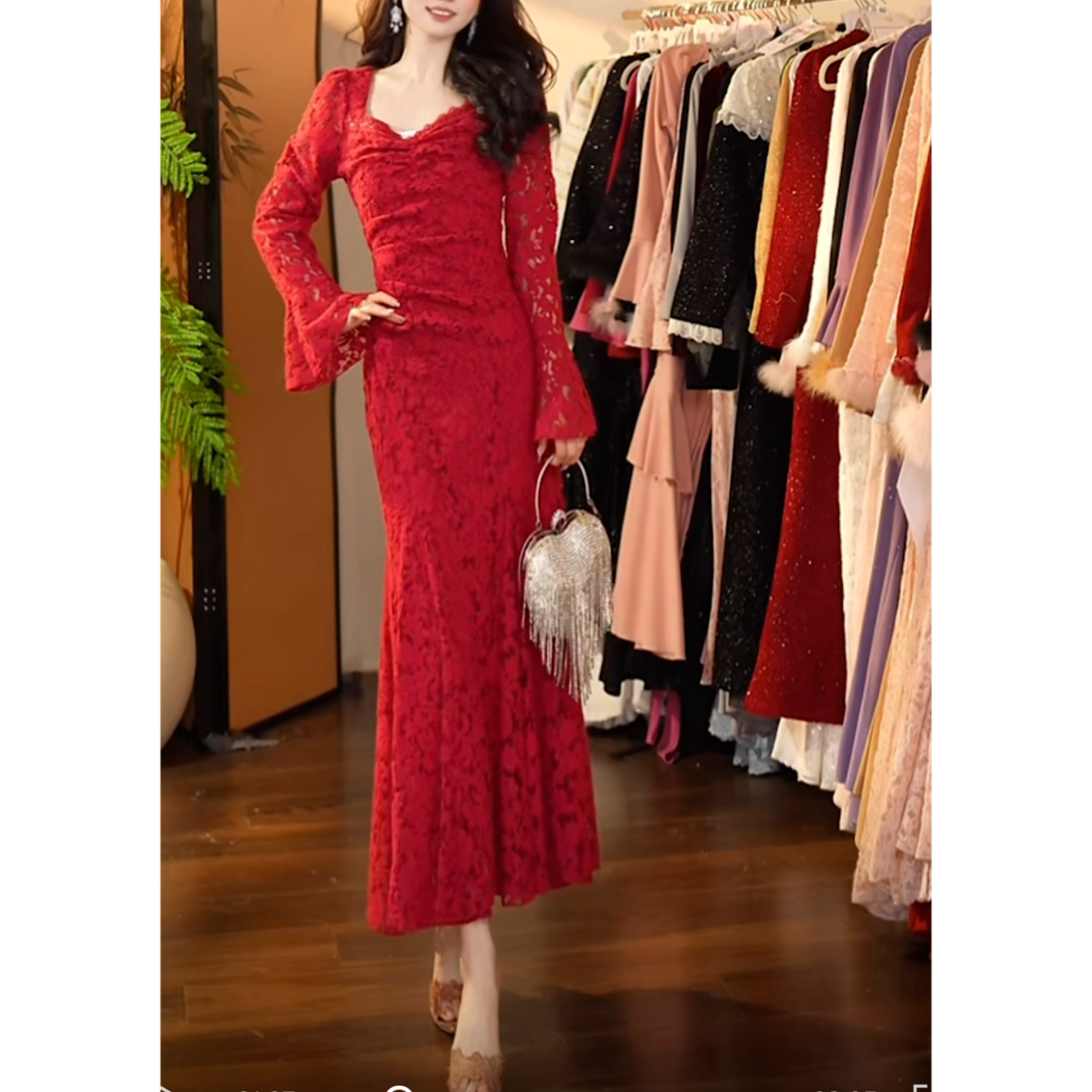 3店温迪定制-929（千金红颜）连衣裙W057