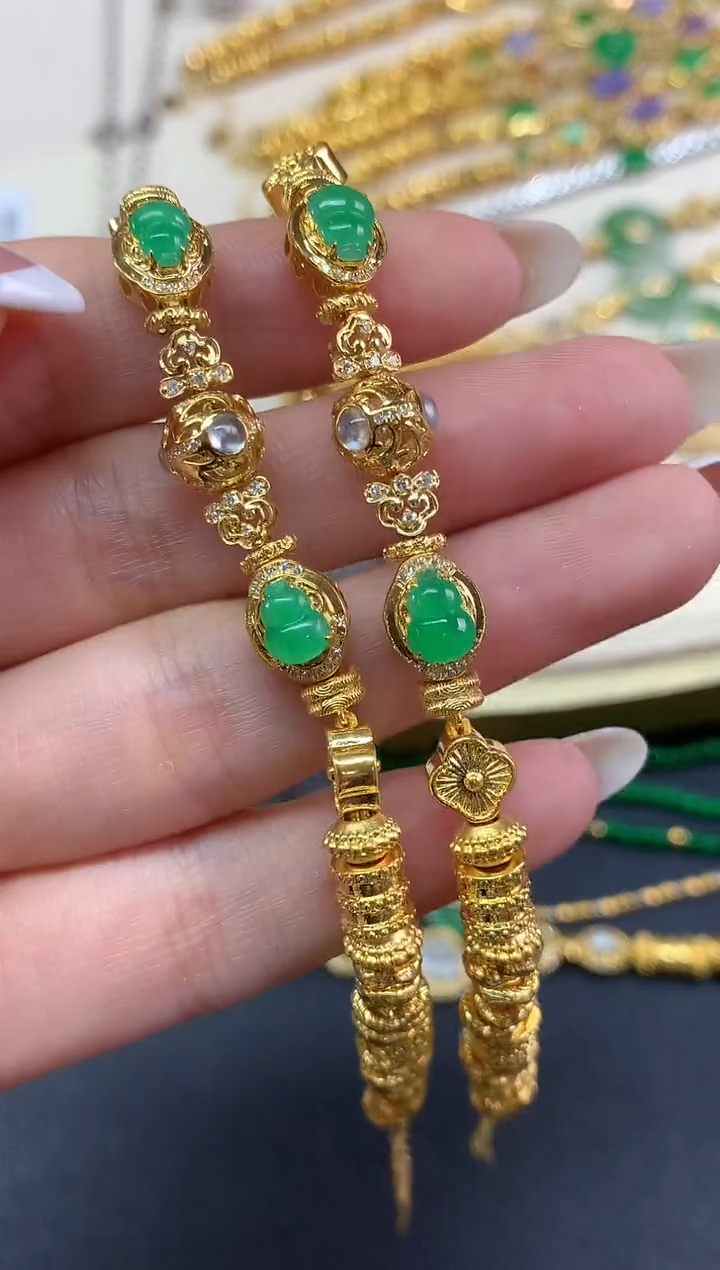 未镶嵌手链翡翠手链|9800多样性发其一