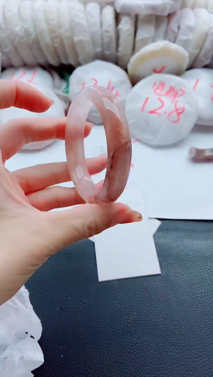 未镶嵌手镯石英质玉H52-57-58