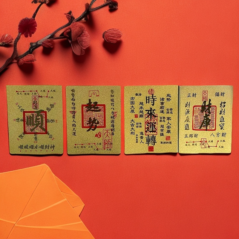 财库手机贴片顺风顺水起势暴富新年礼物足999真含2mg