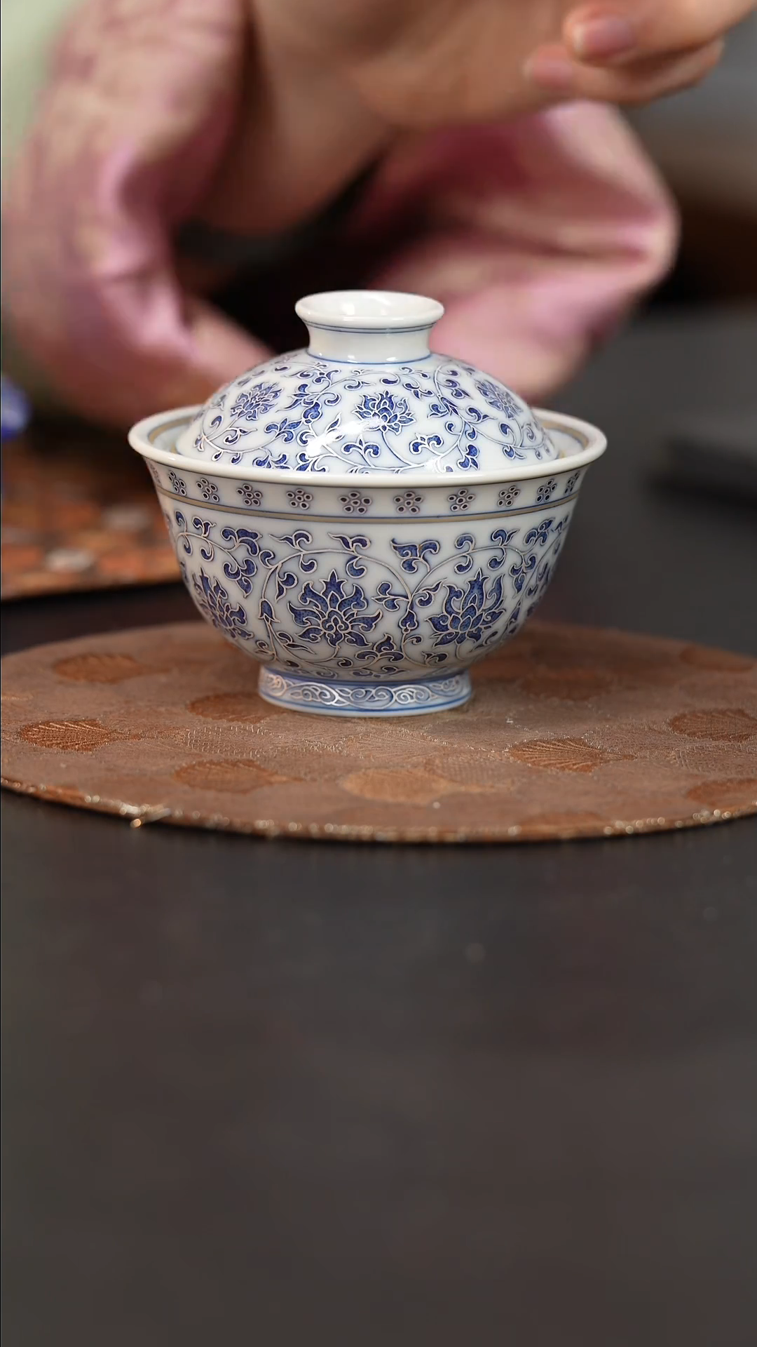 【闪购商品】杯四景堂青花描银