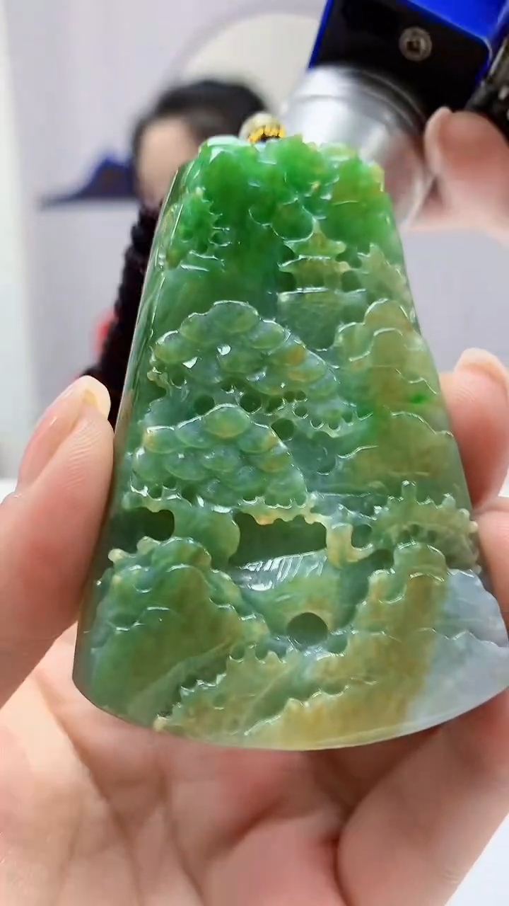 【闪购商品】定制翡翠未镶嵌4902ms-毛货山水231