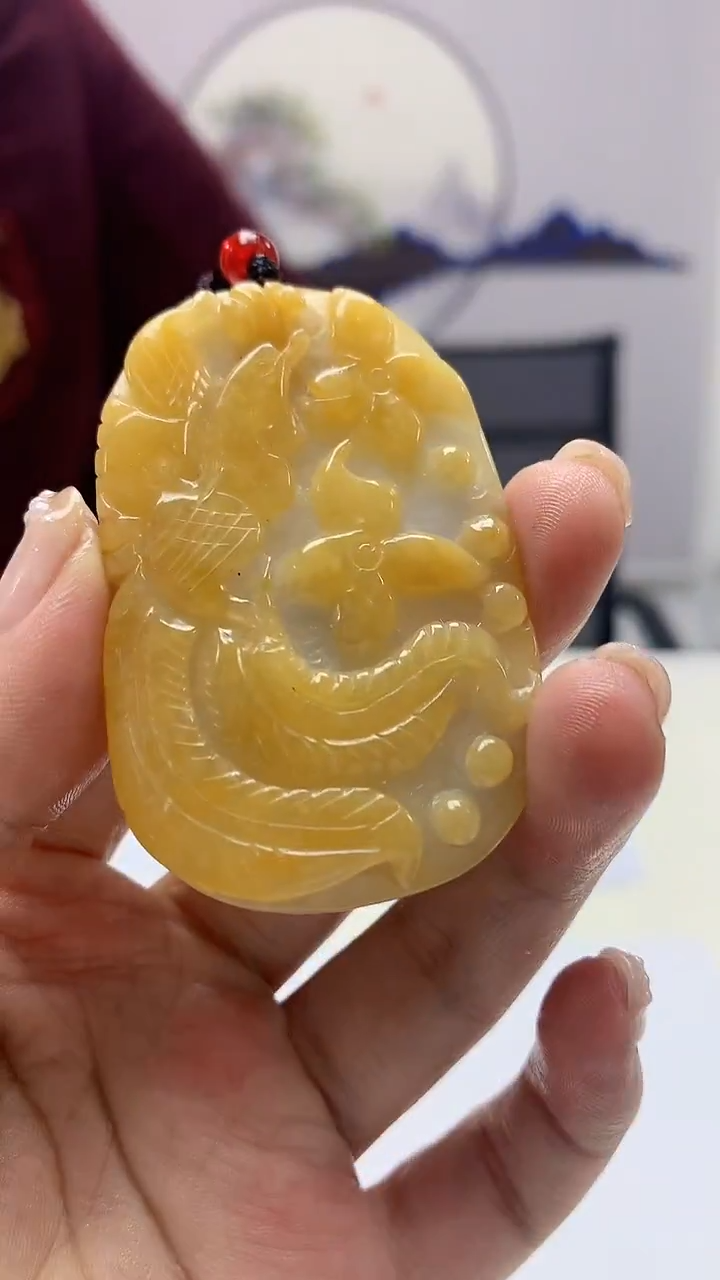 【闪购商品】定制翡翠未镶嵌5152ms-毛货86凤凰