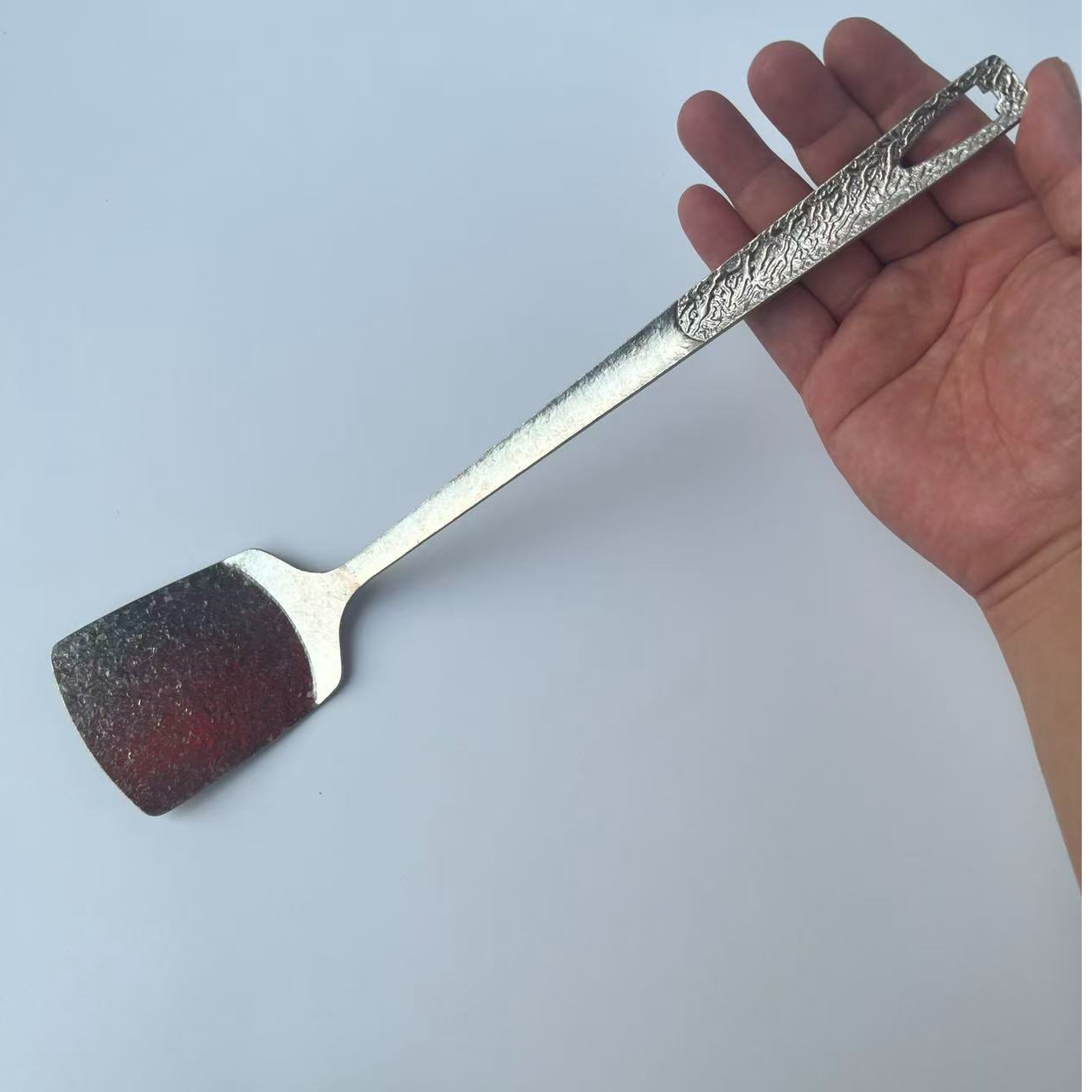 纯钛结晶冰花小炒铲煎铲菜铲长柄防烫厨具平铲牛排铲