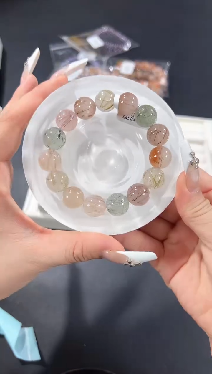 未镶嵌手链水晶44i多样性发其一【1条】默认微瑕