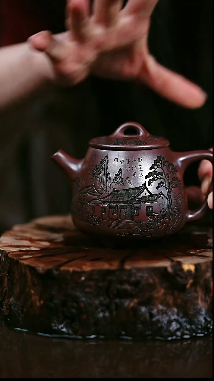 茶壶紫砂宜兴岁颐传器原矿全手56