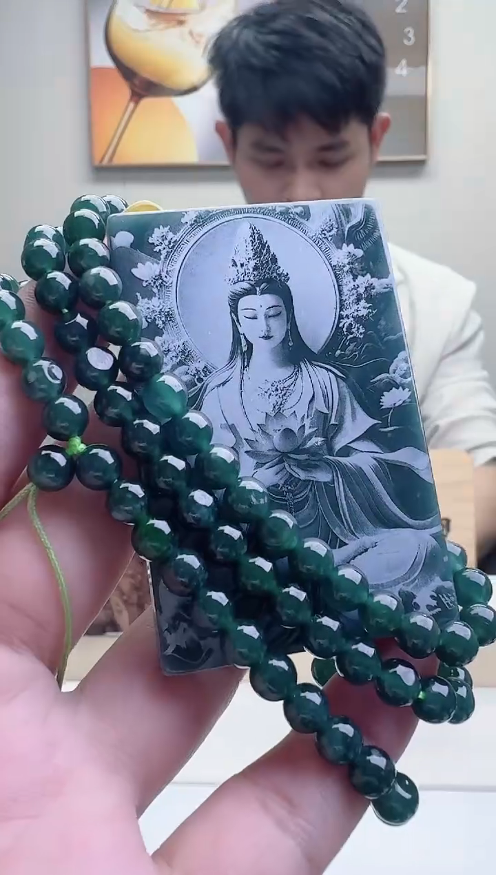 颈饰未镶嵌翡翠天然A货翡翠 多样性随机发其一