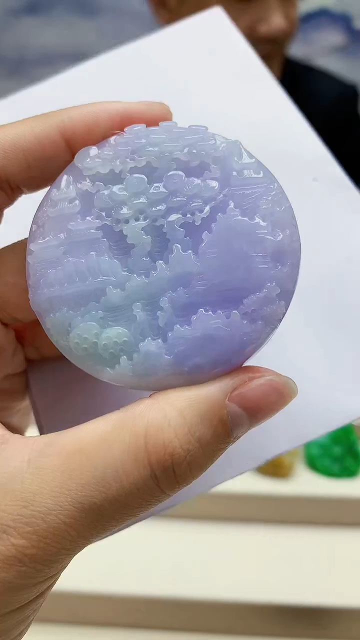 未镶嵌定制翡翠5174lr-毛货挂件26