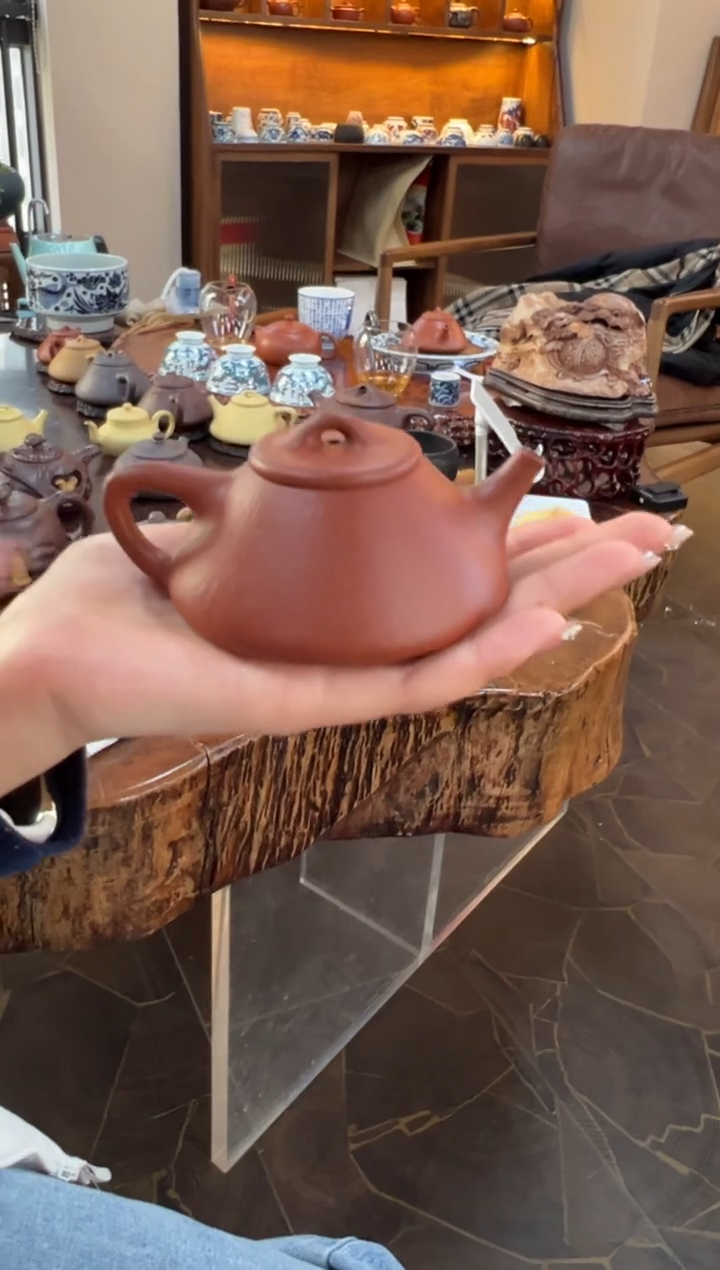 【闪购商品】紫砂茶壶【头哥手工壶】子冶石瓢大红袍光素