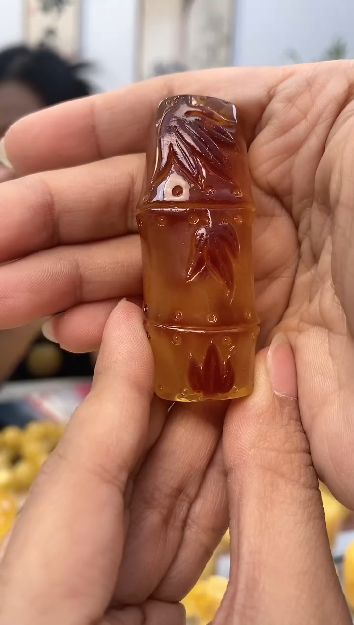 【闪购商品】蜜蜡裸石未镶嵌天然琥珀蜜蜡节节高升