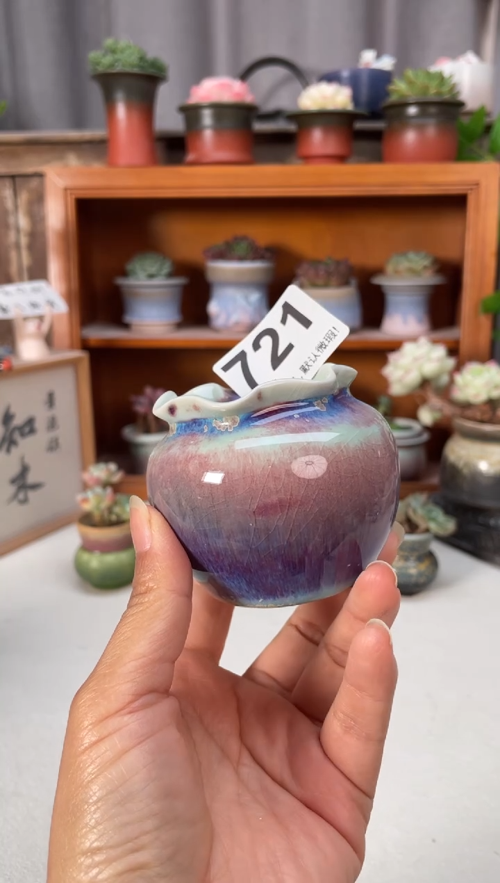 瓷片721知木小芳花盆编号