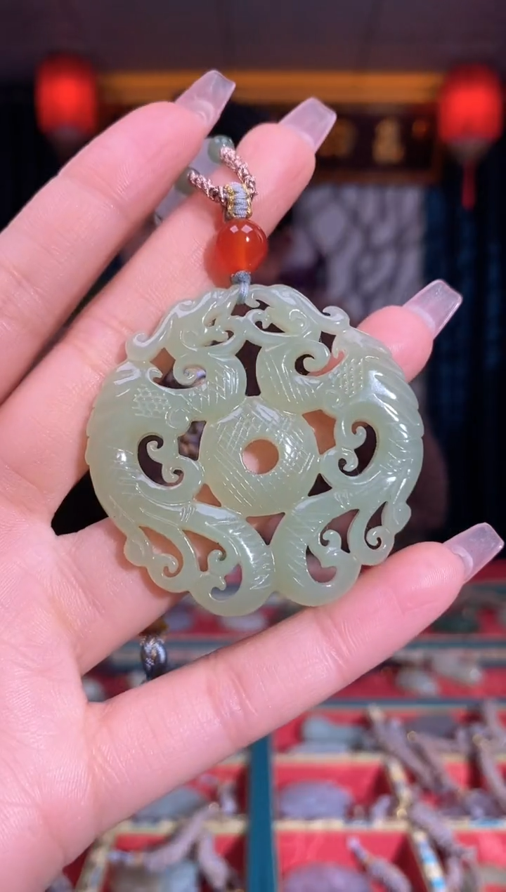 【闪购商品】和田玉颈饰未镶嵌龙凤