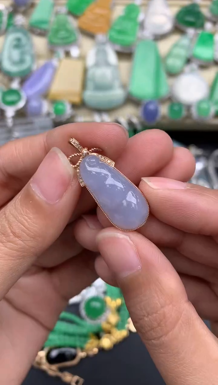 【闪购商品】翡翠颈饰18K金镶嵌332-中国好珍宝