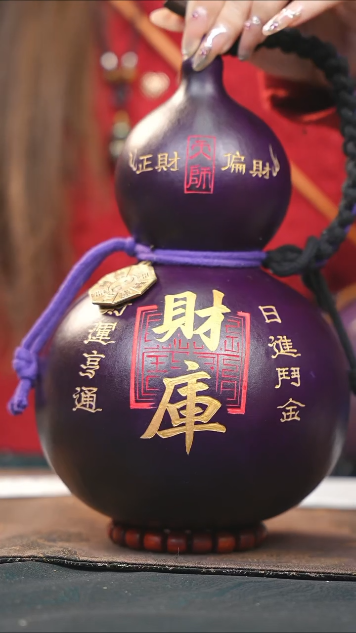 【闪购商品】WA153大漆酒葫芦不包手串及旋转底座