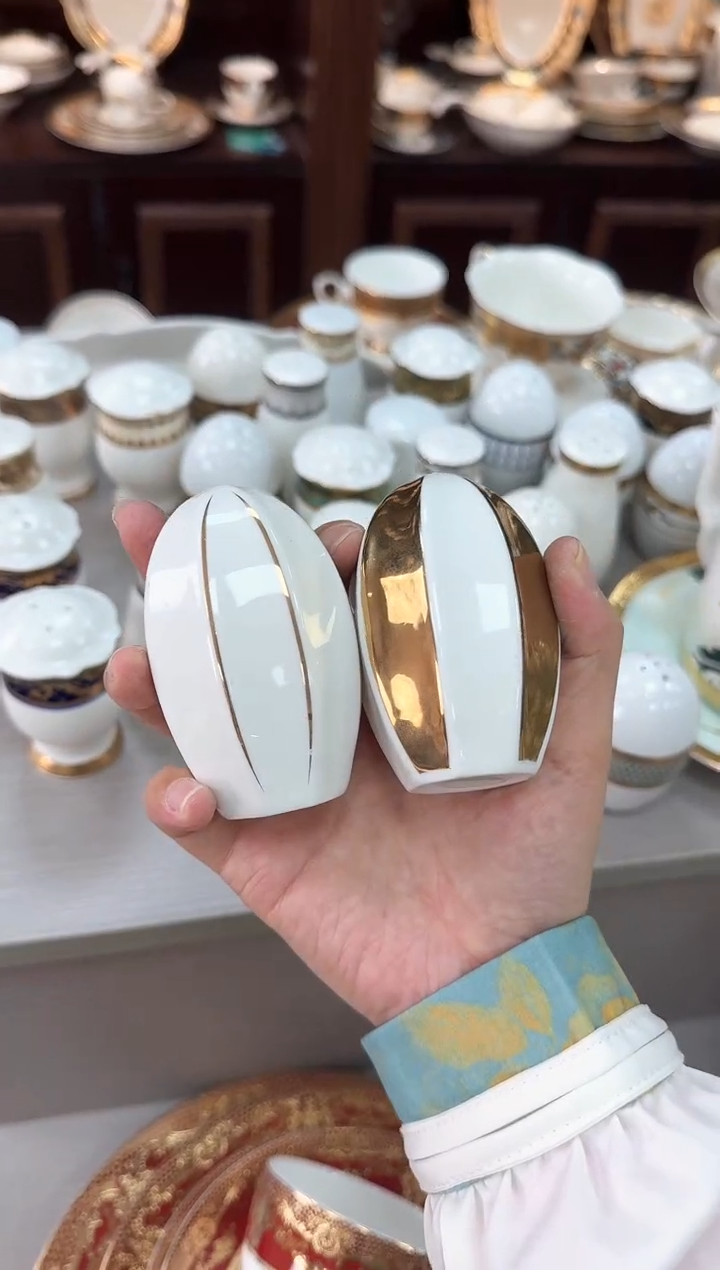 【闪购商品】瓷片盐壶一对  春节活动  福利价