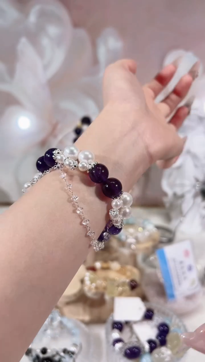 【闪购商品】水晶手链未镶嵌天然水晶默认微瑕 多样性发货发其一