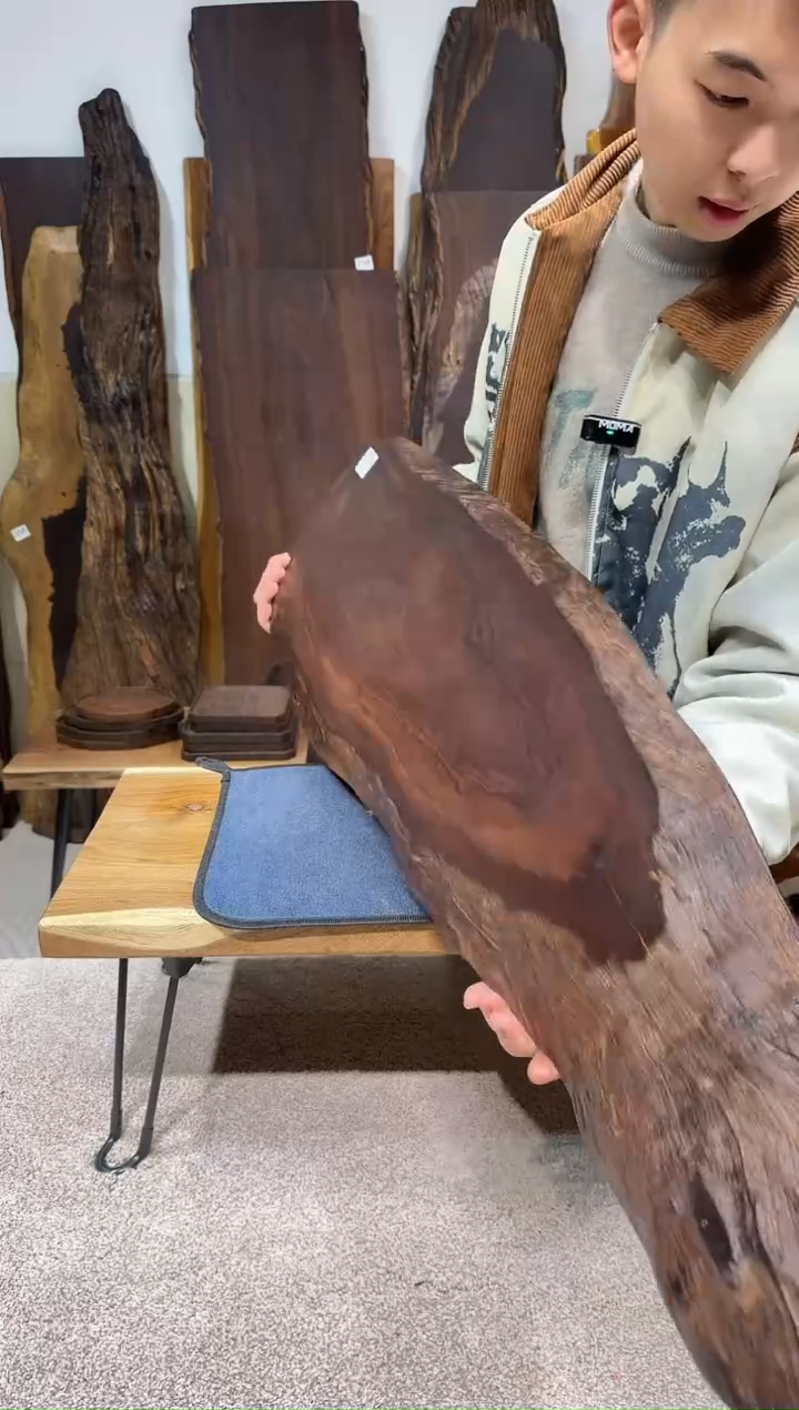 【闪购商品】风车木（黑檀木）尺寸107*28-18*2.3编号774