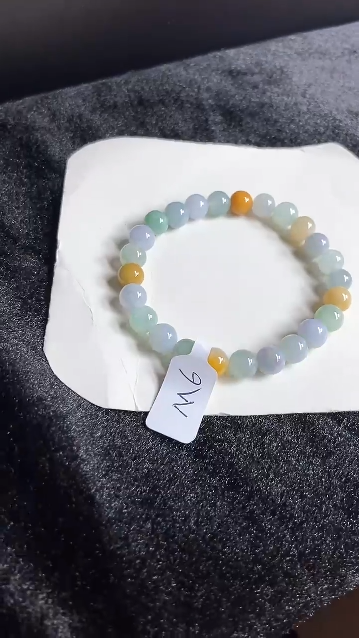 【闪购商品】翡翠手串未镶嵌天然翡翠M6