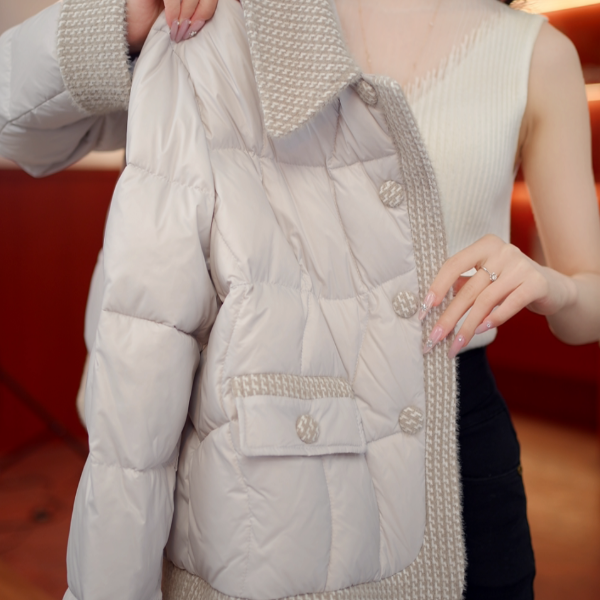 刘七七-2025新款女装保暖小香风羽绒服W55Q41056