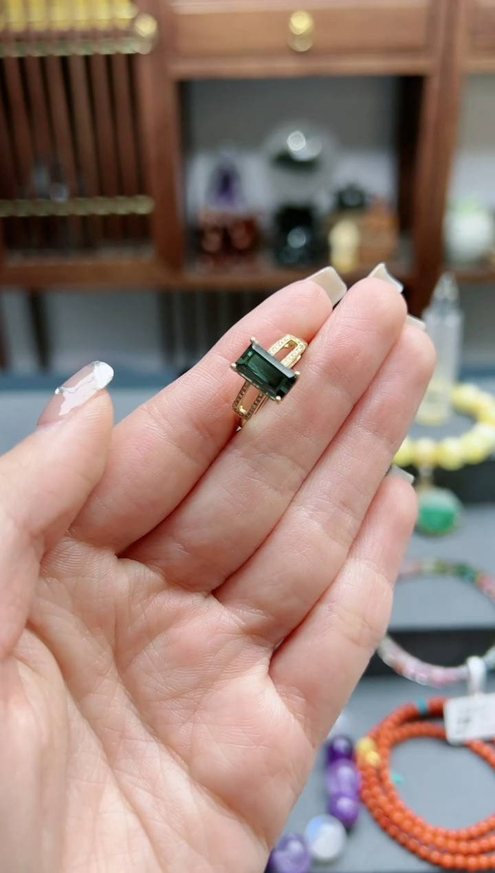 【闪购商品】碧玺戒指18K金镶嵌18k金碧玺戒指*1 XCZB