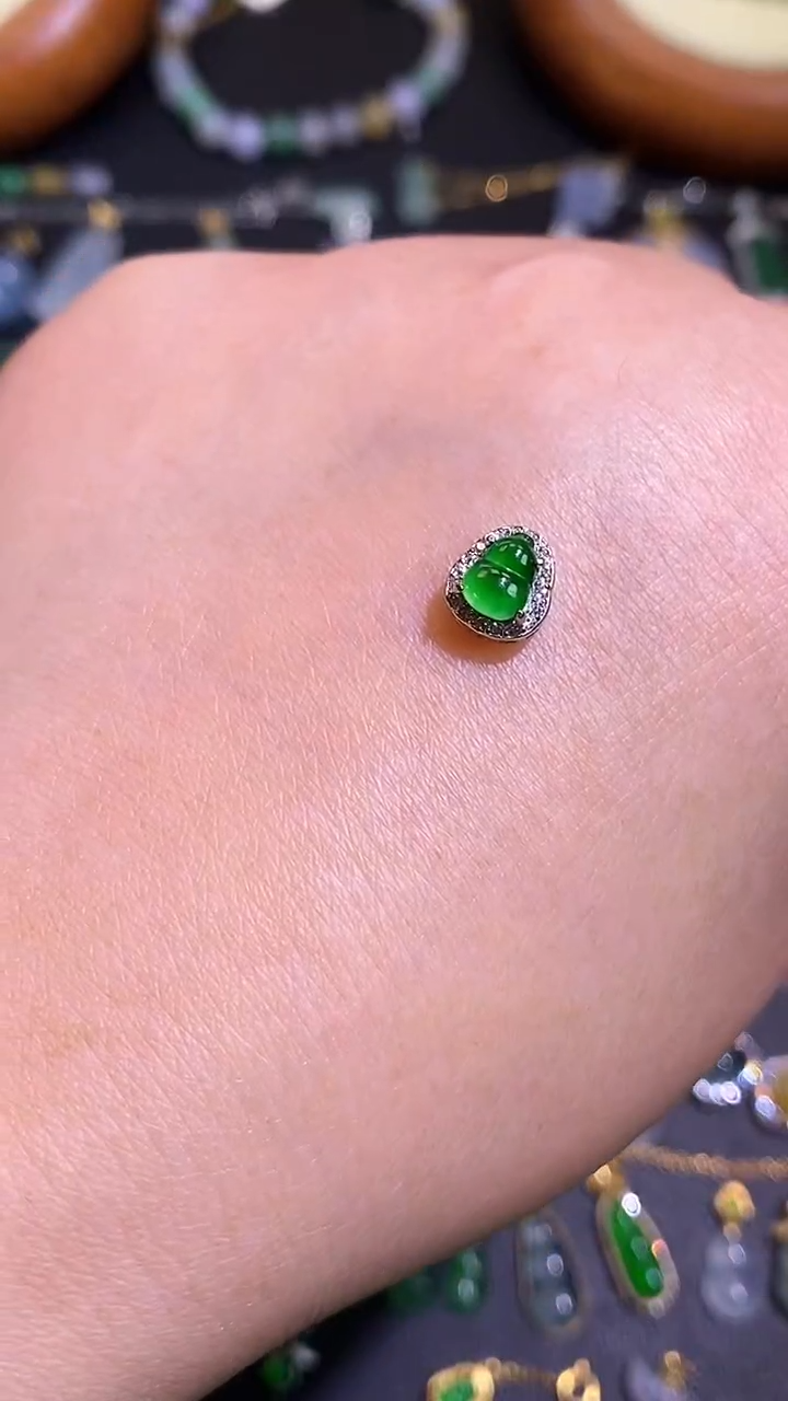 【闪购商品】翡翠吊坠(不含链)银S925镶嵌1