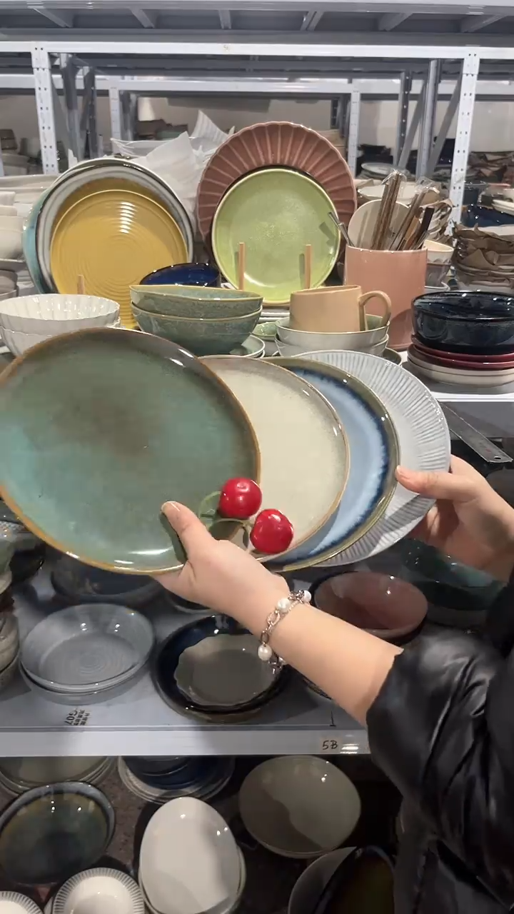 【闪购商品】瓷片外贸尾货瑕疵满20包邮X4 小盘组合