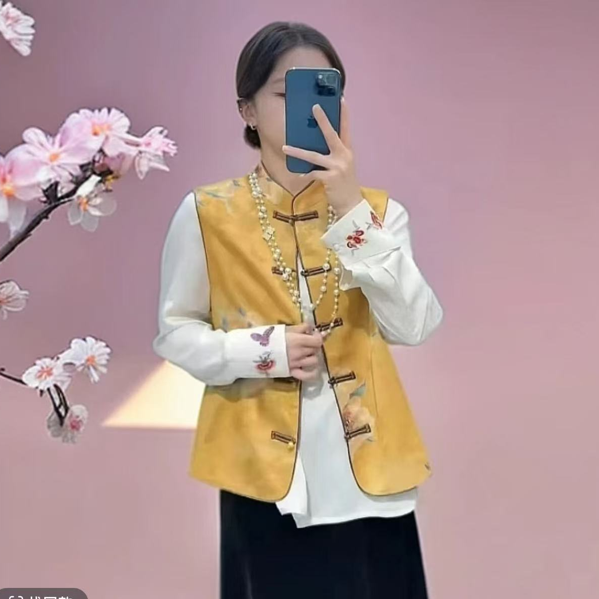 常规款套装宽松型立领民族服绣花网红中国风春季常规马夹女