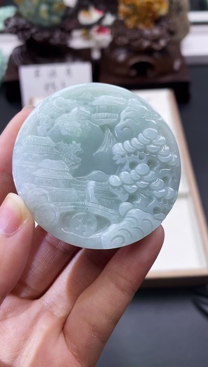 颈饰未镶嵌翡翠天然缅甸A货翡翠