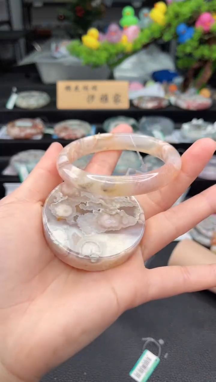 石英质玉未镶嵌手镯59圈口 （赠品镯心）6507099