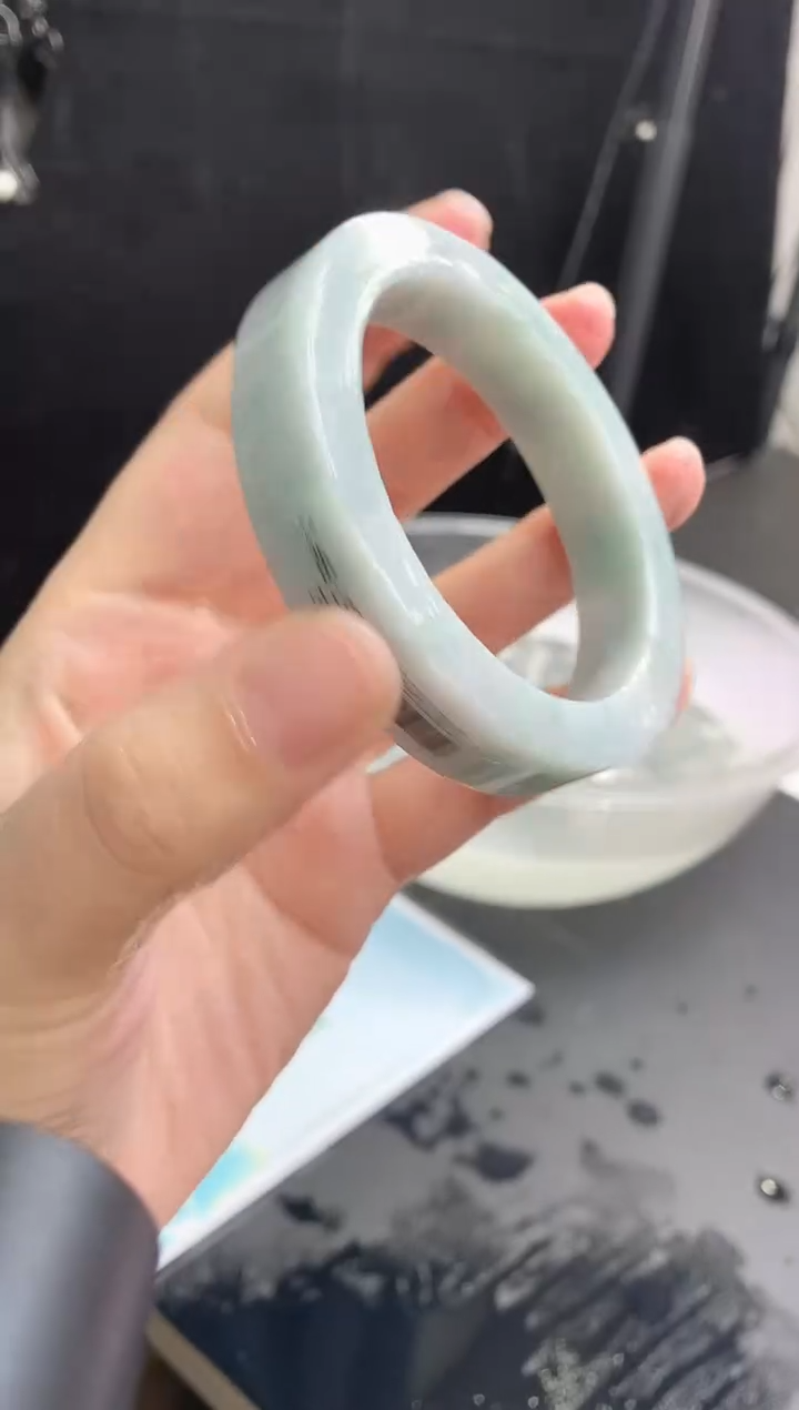 【闪购商品】定制翡翠手镯未镶嵌20 57-59正