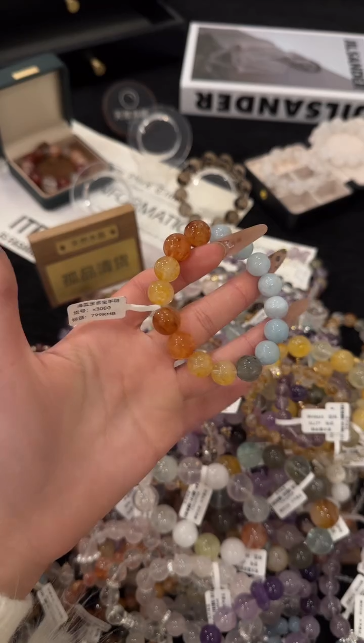 合金手链水晶多宝x3080