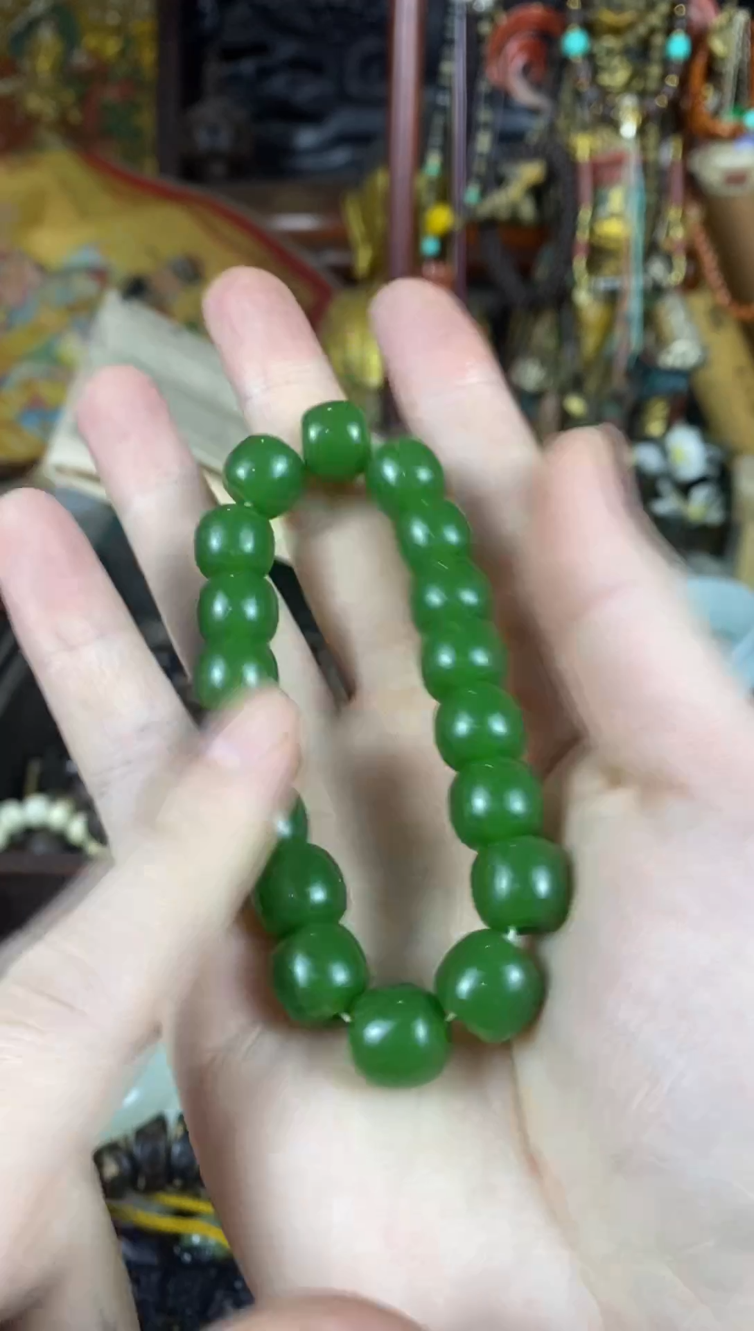 【闪购商品】和田玉（糖玉）手链未镶嵌17（收到货有问题联系客服）
