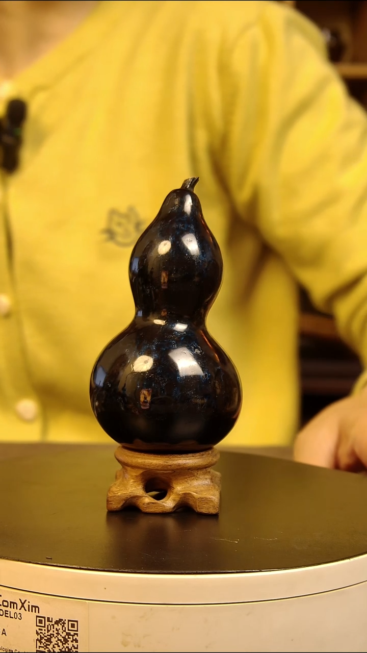 大漆蓝色赤宝砂工艺葫芦福利款