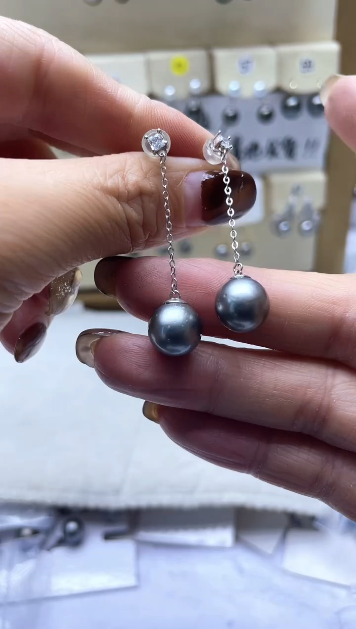 【闪购商品】海水珍珠耳饰银S925镶嵌2