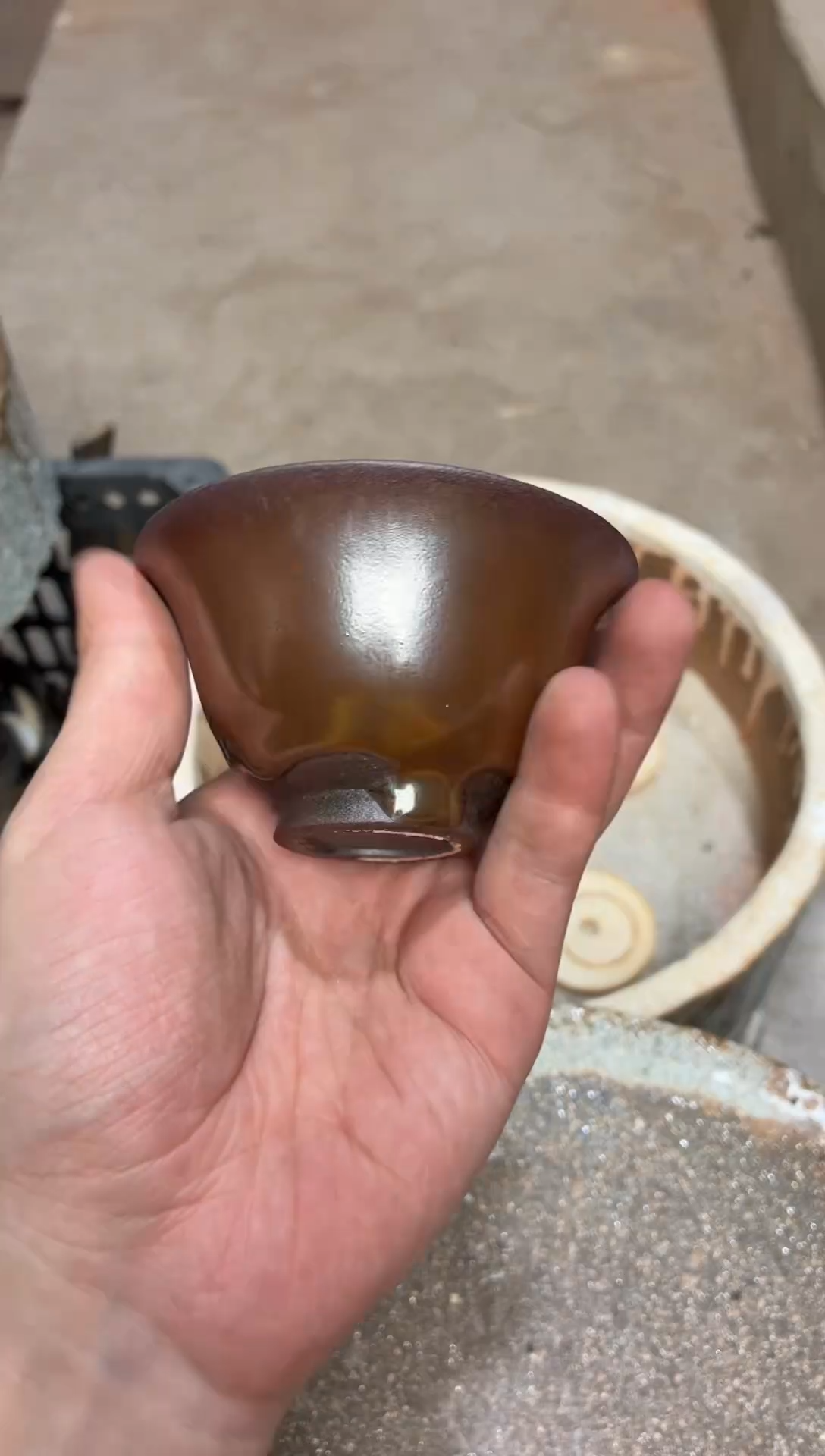 茶盏真柴烧建盏换点柴火