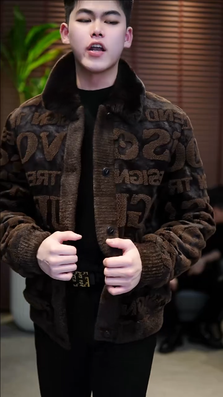 54码（155-170斤）兔毛领鹅绒夹克