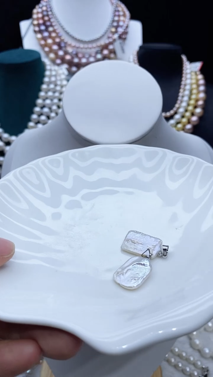 淡水珍珠未镶嵌吊坠(不含链)珍珠吊坠 